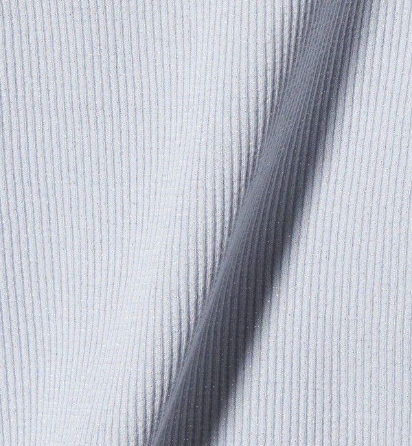 UNITED ARROWS green label relaxing「ラメ リブ ボートネック カットソー」|Tシャツ・カットソー|