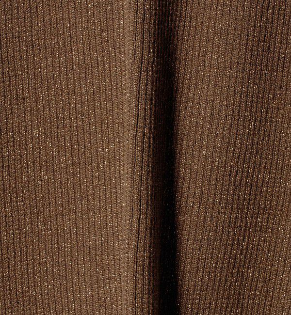 UNITED ARROWS green label relaxing「ラメ リブ クルーネック ニット プルオーバー」|ニット・セーター|