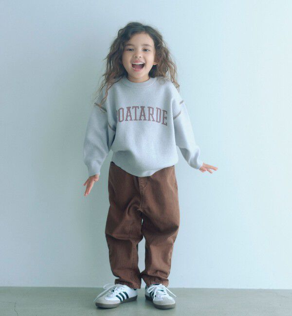 UNITED ARROWS green label relaxing「ロゴジャガード ニットプルオーバー / キッズ  100cm-160cm」|ニット・セーター|