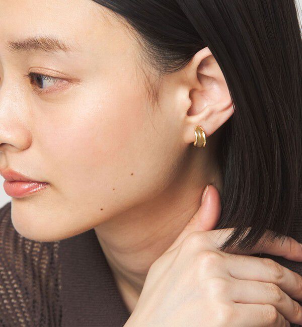 UNITED ARROWS green label relaxing「メタルフレーム マーブル イヤリング」|イヤリング|OLIVE