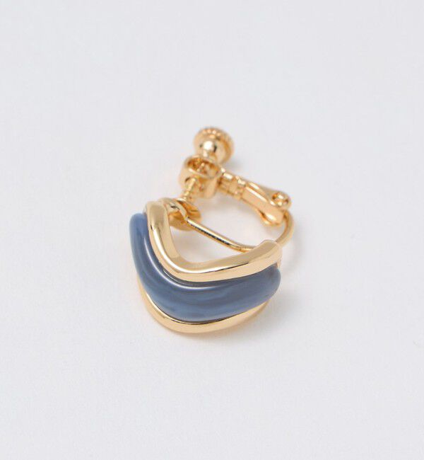 UNITED ARROWS green label relaxing「メタルフレーム マーブル イヤリング」|イヤリング|