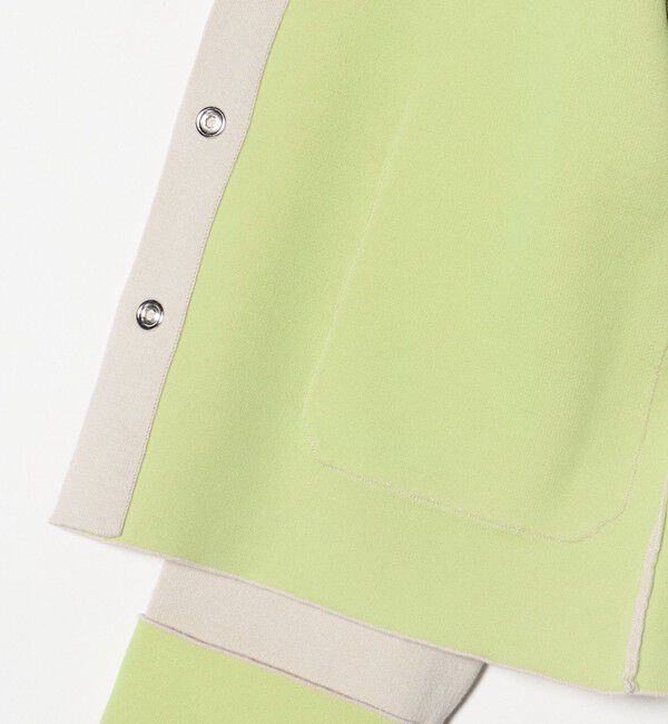 BEAUTY&YOUTH UNITED ARROWS「【WEB限定 Wardrobe DAILY MINIMAL】バイカラー スナップボタンカーディガン ウォッシャブル」|カーディガン|