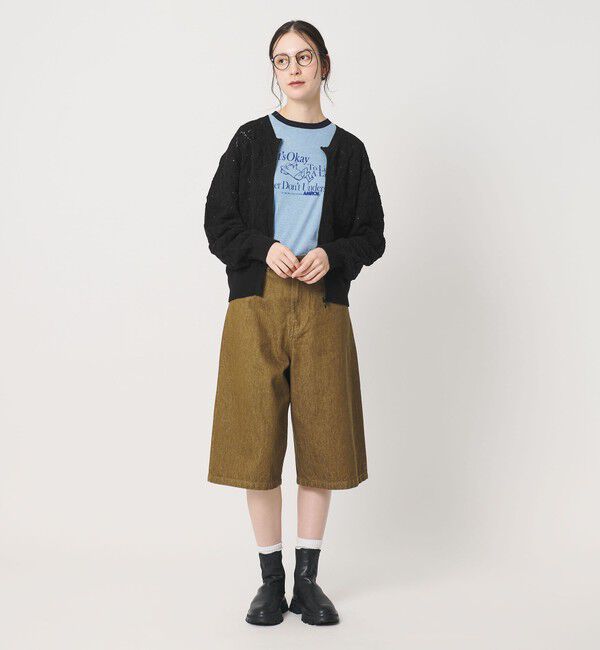 BEAUTY&YOUTH UNITED ARROWS「【WEB限定 Wardrobe DAILY MINIMAL】レース ジップカーディガン ウォッシャブル」|カーディガン|