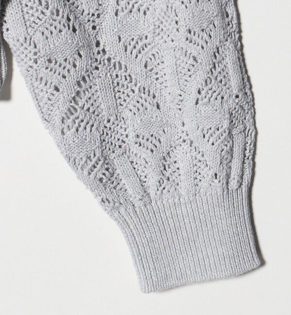 BEAUTY&YOUTH UNITED ARROWS「【WEB限定 Wardrobe DAILY MINIMAL】レース ジップカーディガン ウォッシャブル」|カーディガン|