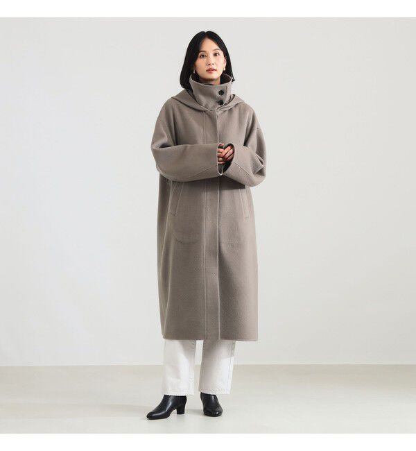 Demi-Luxe BEAMS 「リバー フーディーコート」|ダッフルコート|