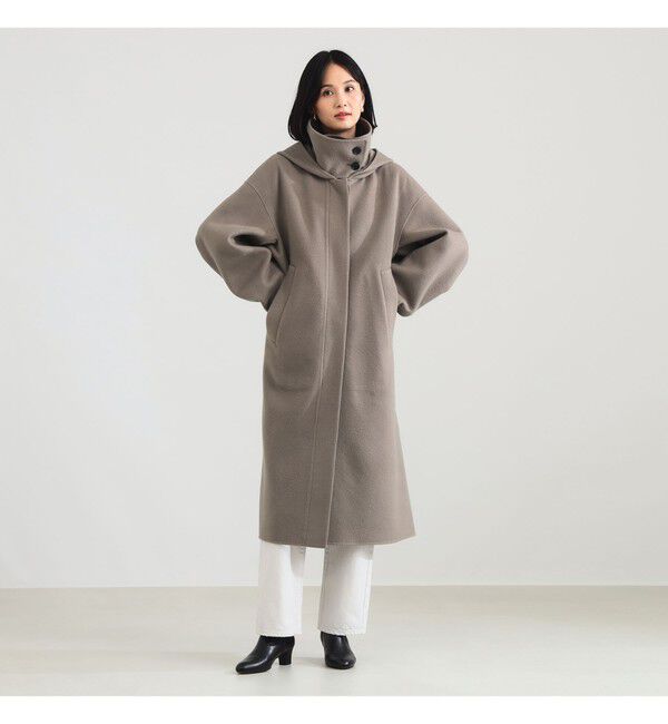 Demi-Luxe BEAMS 「リバー フーディーコート」|ダッフルコート|