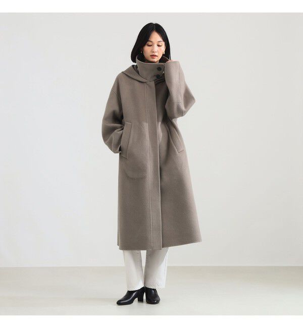 Demi-Luxe BEAMS 「リバー フーディーコート」|ダッフルコート|