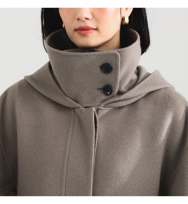 Demi-Luxe BEAMS 「リバー フーディーコート」|ダッフルコート|