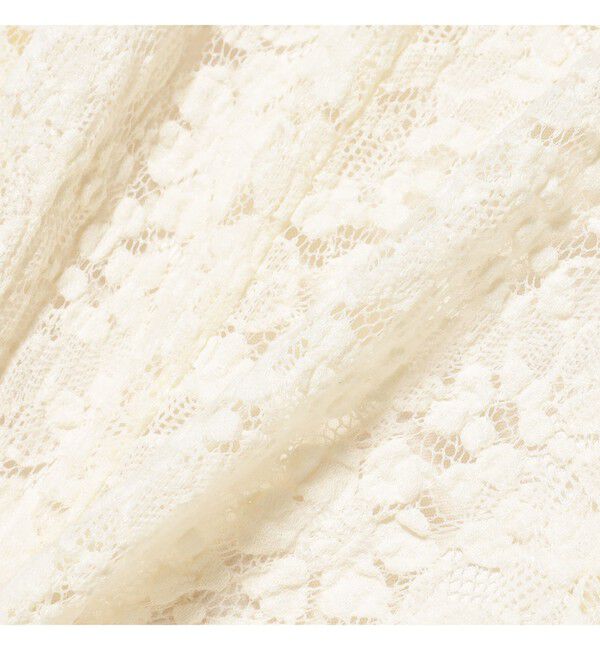 Ray BEAMS 「レース シアー フレア パンツ」|チノ|