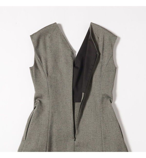 Demi-Luxe BEAMS 「AK+1 / Vネック フレア ノースリーブ ワンピ―ス」|ワンピース|