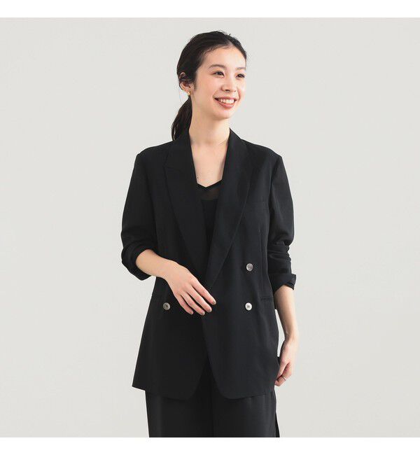 Demi-Luxe BEAMS 「AK+1 / シアー 4ボタン ダブル ジャケット」|ダッフルコート|