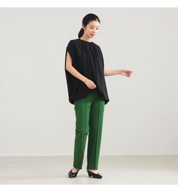 Demi-Luxe BEAMS 「AK+1 / リヨセル ギャザー プルオーバー」|シャツ・ブラウス|