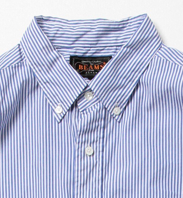 BEAMS PLUS「BEAMS PLUS / コットンブロード ロンドンストライプ ボタンダウン シャツ」|シャツ・ブラウス|