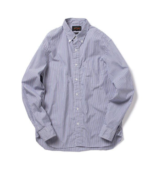 BEAMS PLUS「BEAMS PLUS / コットンブロード ロンドンストライプ ボタンダウン シャツ」|シャツ・ブラウス|