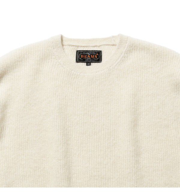 BEAMS PLUS「7ゲージ ガーター ステッチ クルーネック」|ニット・セーター|