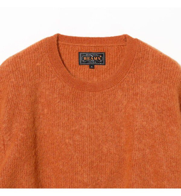 BEAMS PLUS「7ゲージ ガーター ステッチ クルーネック」|ニット・セーター|