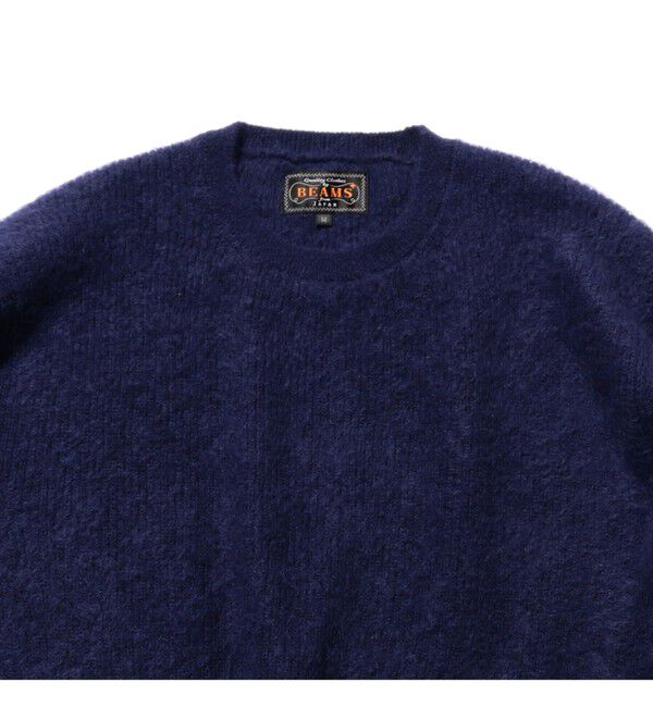 BEAMS PLUS「7ゲージ ガーター ステッチ クルーネック」|ニット・セーター|