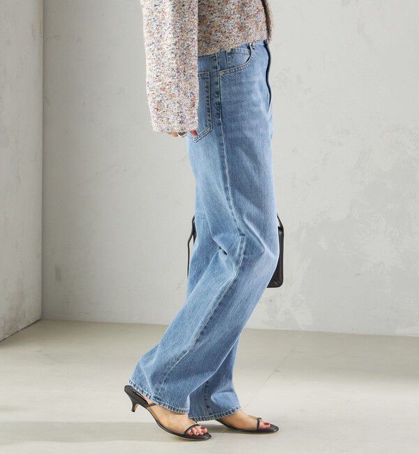 SHIPS for women「〈洗濯機可能〉ストレート フィット デニム パンツ」|デニム|