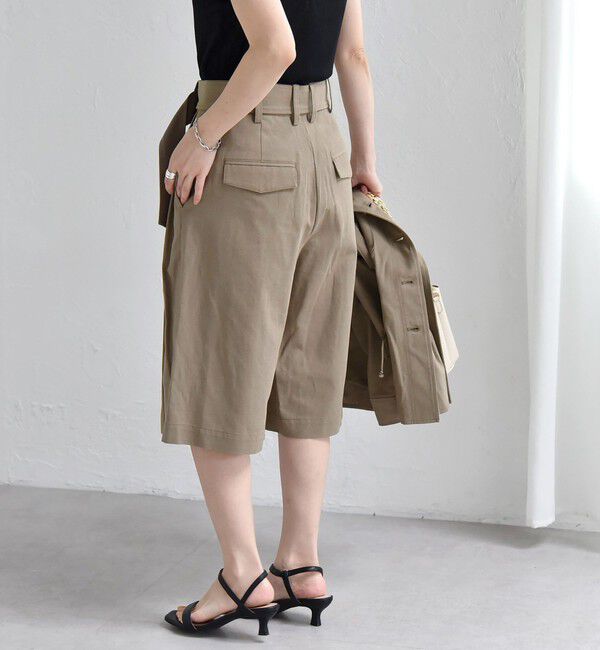 quaranciel「quaranciel:〈洗濯機可能〉コットン リネン サファリ ハーフ パンツ」|その他|