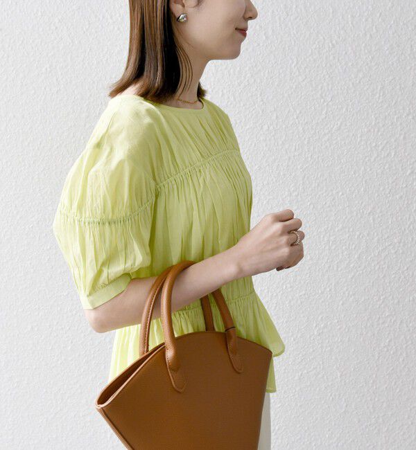 SHIPS any「SHIPS any:〈洗濯機可能〉コード リボン パフスリーブ ブラウス」|シャツ・ブラウス|