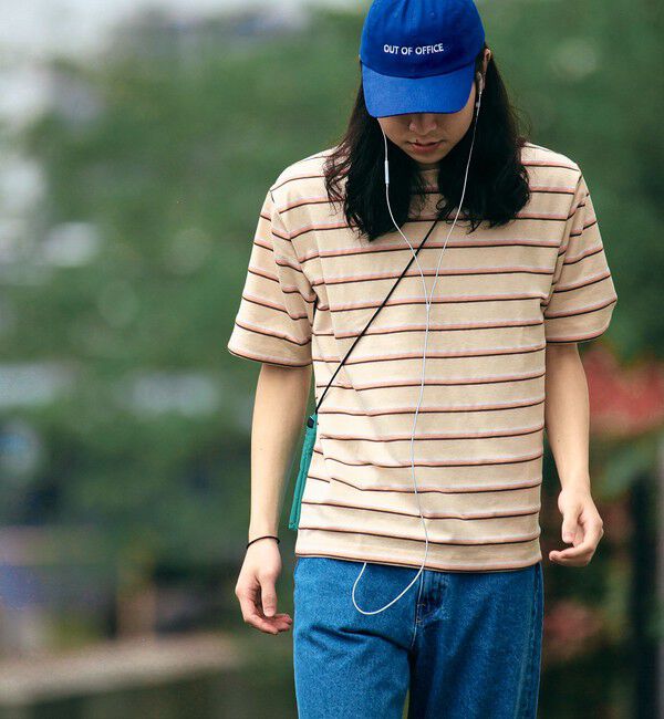 SHIPS「SHIPS: TEXBRID(R) リネン グラデーション ボーダー Tシャツ」|Tシャツ・カットソー|