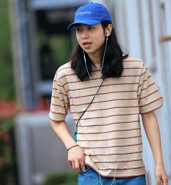 SHIPS「SHIPS: TEXBRID(R) リネン グラデーション ボーダー Tシャツ」|Tシャツ・カットソー|