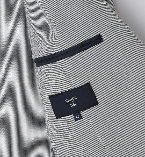 SHIPS Colors 「SHIPS Colors:CLEAR EFFECT(R) サッカージャケット(セットアップ対応可能)」|テーラードジャケット|