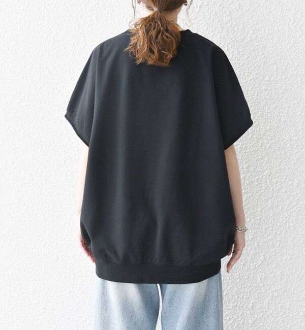 SHIPS any「SHIPS any:〈洗濯機可能〉インレイ コクーン ショートスリーブ プルオーバー」|Tシャツ・カットソー|