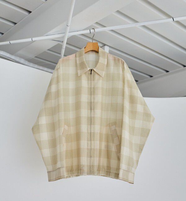 SHIPS「SHIPS:〈洗濯機可能〉ローン シャツ ジップ ブルゾン」|ブルゾン・スタジャン|ベージュ