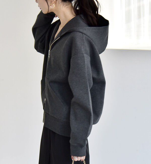 quaranciel「quaranciel:〈洗濯機可能〉ポンチ ダブルジップ スウェット パーカー」|パーカー|