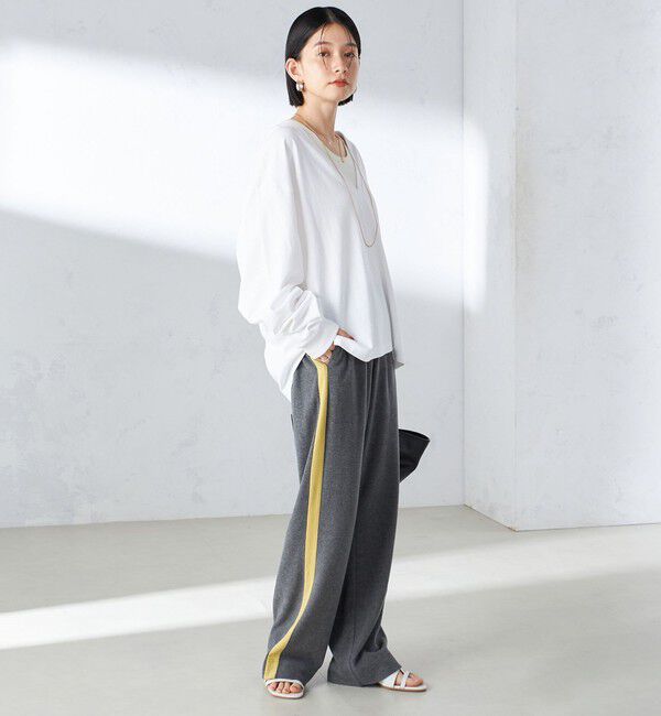 SHIPS for women「【SHIPS別注】onit:ライン イージー パンツ」|その他|