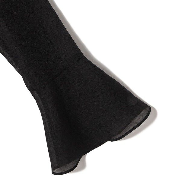 SHIPS for women「〈手洗い可能〉シアー オーガンジー フレア スリーブ ジャケット」|ノーカラージャケット|