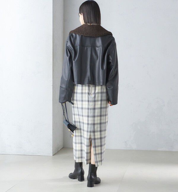 SHIPS for women「チェック フリンジ スカート」|スカート|