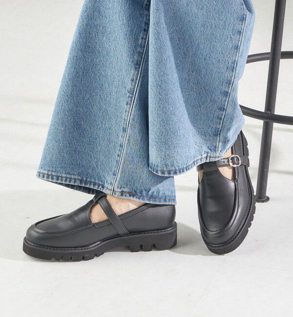 SHIPS for women「HAMON:Tストラップ シューズ（晴雨兼用）」|ローファー|