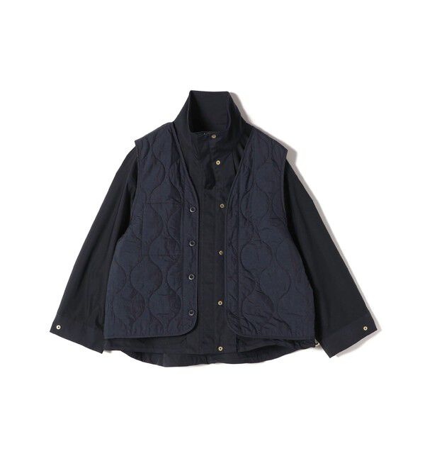 SHIPS for women「〈洗濯機可能〉LIMONTA EAST 中綿 ベスト付き ナイロン ブルゾン」|ブルゾン・スタジャン|