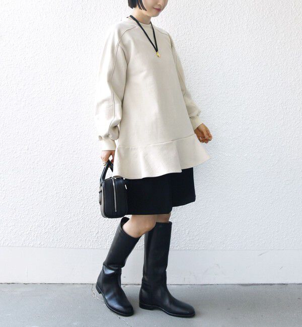 SHIPS for women「【WEB限定】〈着丈が選べる/手洗い可能〉裏毛 フレア チュニック」|チュニック|