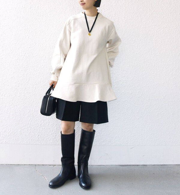 SHIPS for women「【WEB限定】〈着丈が選べる/手洗い可能〉裏毛 フレア チュニック」|チュニック|