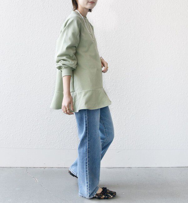 SHIPS for women「【WEB限定】〈着丈が選べる/手洗い可能〉裏毛 フレア チュニック」|チュニック|