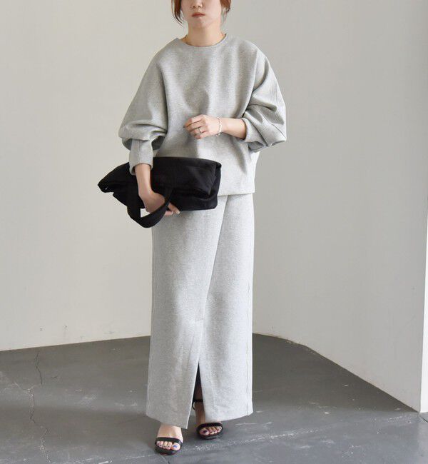 quaranciel「quaranciel:〈洗濯機可能〉ポンチ バックジップ ドルマン プルオーバー」|スウェット・ジャージ|