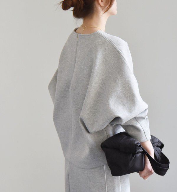 quaranciel「quaranciel:〈洗濯機可能〉ポンチ バックジップ ドルマン プルオーバー」|スウェット・ジャージ|