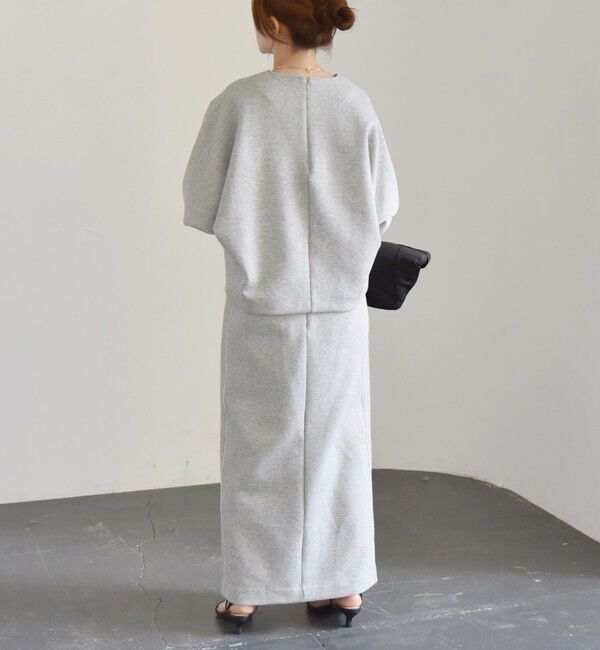 quaranciel「quaranciel:〈洗濯機可能〉ポンチ バックジップ ドルマン プルオーバー」|スウェット・ジャージ|