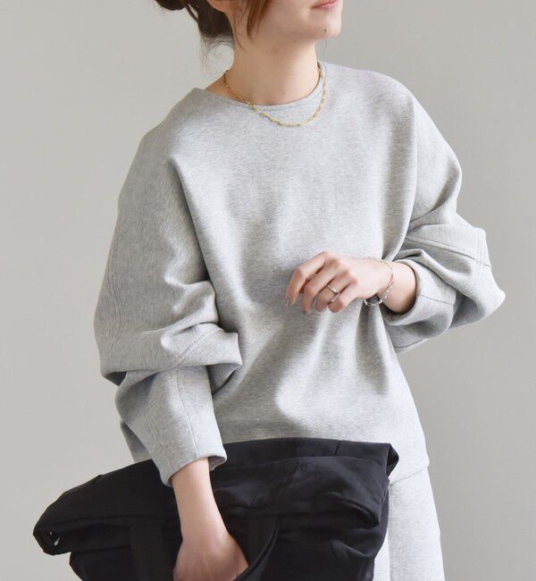 quaranciel「quaranciel:〈洗濯機可能〉ポンチ バックジップ ドルマン プルオーバー」|スウェット・ジャージ|