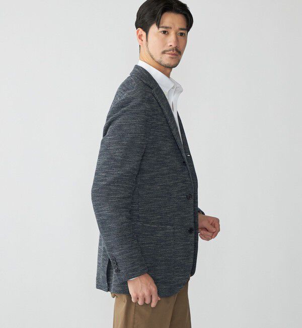 SHIPS「SHIPS: LANIFICIO ROMA メランジ ジャージー ジャケット」|テーラードジャケット|