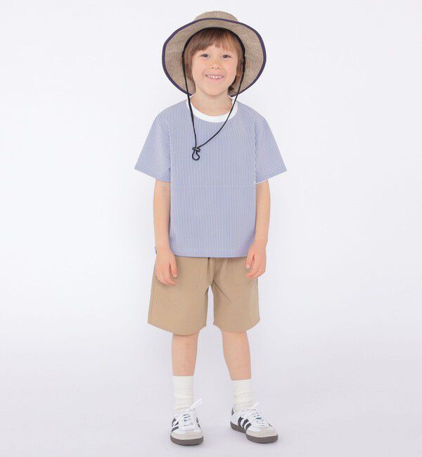SHIPS KIDS「SHIPS KIDS:100～130cm /〈UVカット/吸水速乾〉ドライタッチ プルオーバー」|Tシャツ・カットソー|