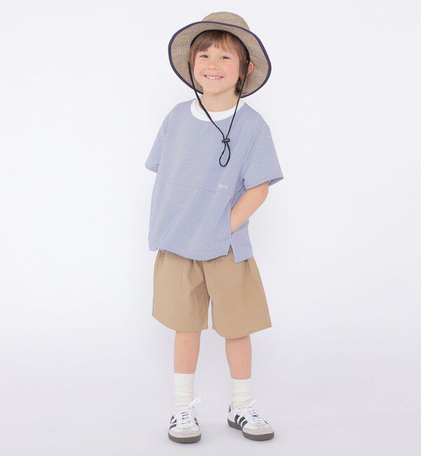 SHIPS KIDS「SHIPS KIDS:100～130cm /〈UVカット/吸水速乾〉ドライタッチ プルオーバー」|Tシャツ・カットソー|