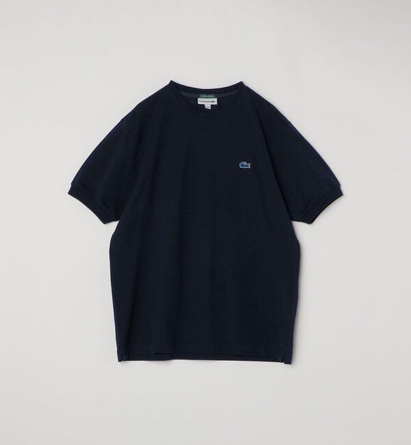 SHIPS any「【SHIPS any別注】LACOSTE: ワンポイント ロゴ ピケ クルーネック Tシャツ 25SS◇」|Tシャツ・カットソー|