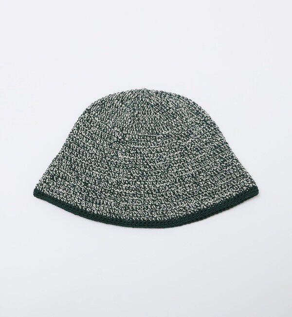 SHIPS「【SHIPS別注】SUBLIME: MIX HANDKNIT HAT」|ニット帽|グリーン