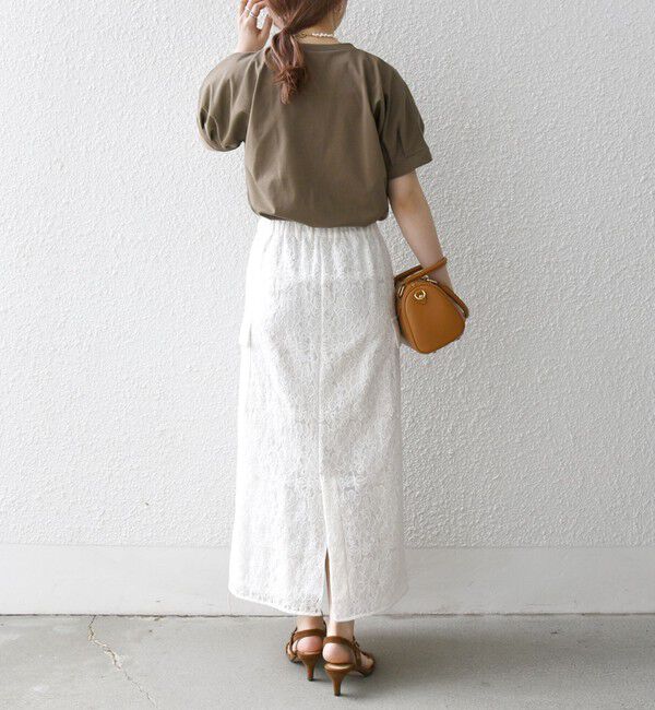 SHIPS any「SHIPS any:〈UVカット/接触冷感/吸水速乾/洗濯機可能〉USAコットン ツイスト TEE」|Tシャツ・カットソー|