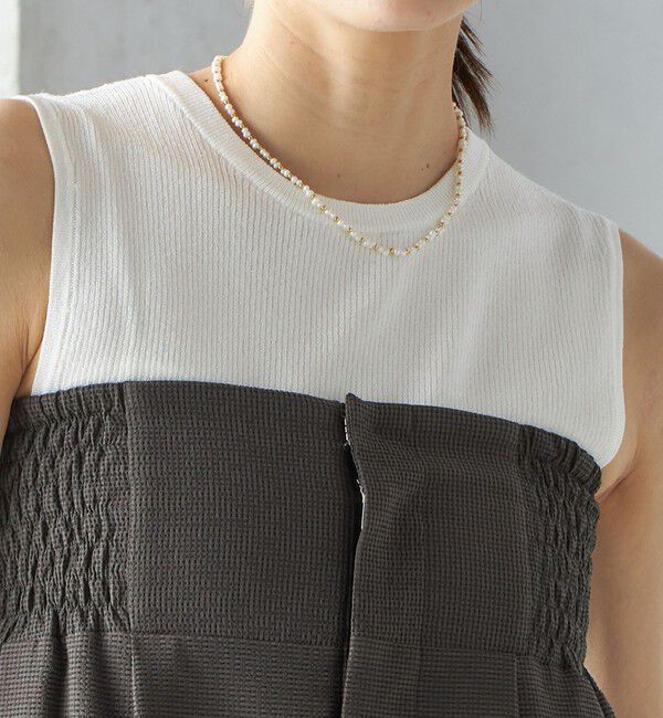 SHIPS for women「【SHIPS別注】APUPIL:〈洗濯機可能〉ギンガム チェック ベアトップ オールインワン」|オールインワン|