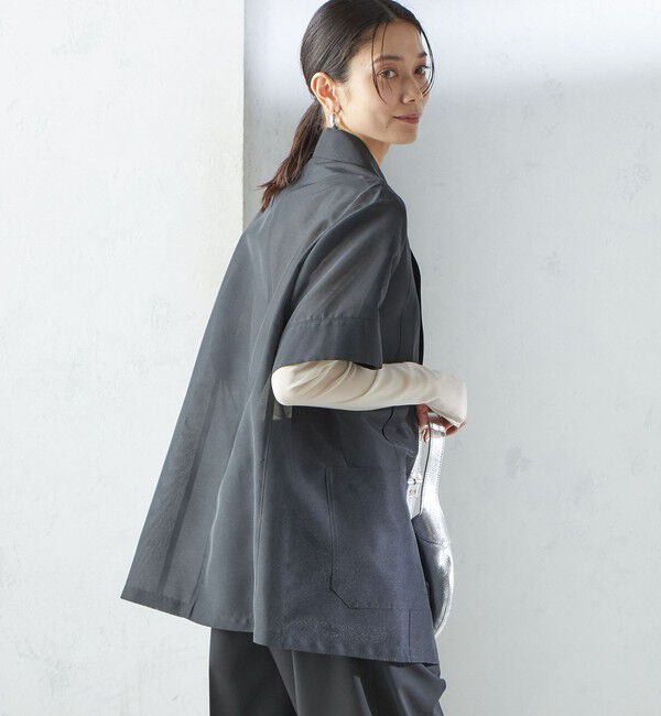 SHIPS for women「【SHIPS別注】APUPIL:〈洗濯機可能〉シアー 半袖 ジャケット」|テーラードジャケット|